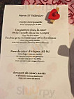 Le Floroine menu