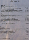 La Tavola Des Lys menu