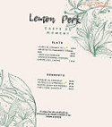 Lemon Perk menu