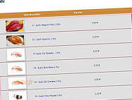 Osmose Sushi menu