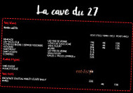 Le 27 Rue Du Musee menu