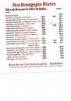 Le Chateaubriant menu