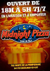 Midnight Pizza menu