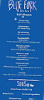 Blue Fork Kitchen menu