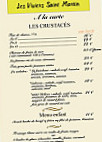 Restaurant Les Viviers Saint-Martin menu