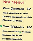 Couscous Box menu
