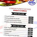 Planète Fastfood Poulet Flambé Riz Soumbala menu