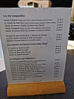Le Petit Zinc Isola 2000 menu