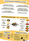 À La Main D'or menu