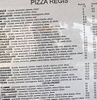 Pizza Régis menu