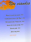 La Dunette menu