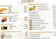 Calvi Sushi menu