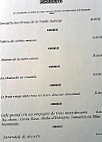 La Vieille Auberge menu