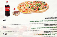 Pizza cyllia menu