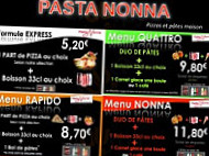 Pasta Nonna menu