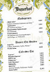 Daxerhof menu
