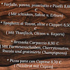 Mommo's Pasta Pizza menu