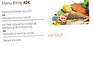 Chez Emile menu