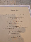 Villa Archange menu