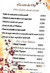 Restaurant la Cremaillere menu