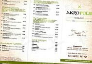 Akropolis menu