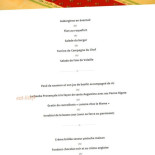 La Bastide Enchantée menu
