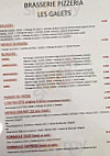 Brasserie Pizzeria Les Galets menu
