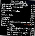 Le Cafe Du Lac menu
