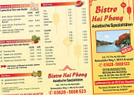 Asia Bistro Hai Phong menu
