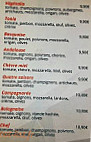Mia Pizza menu