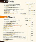 La Fontaine Aux Grives menu