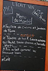 L'écrit Vin menu