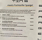 Tin's Fusion Wok menu