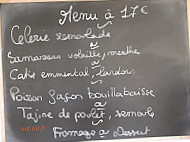 Table d'Azord menu