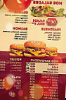 Burger City menu