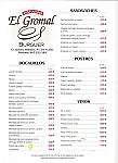 Burguer El Gromal menu