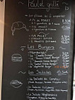 Comptoir du Poulet menu