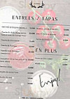 Le Chalet Suisse menu