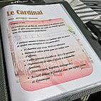 Hotel & Restaurant Le Cardinal menu