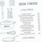Le Comptoir De Marcelle menu