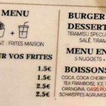 L'atelier Burger N'co Carte