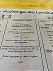 La Ferme Auberge De Larcher menu