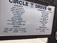 Circle T Drive-in menu