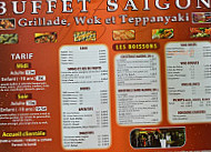 Buffet Saigon menu