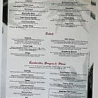Silver Lakes Lounge menu