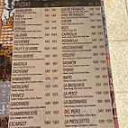 Capriolla menu