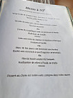 Le Chalut menu