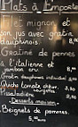 Sylvie Et Doumé menu