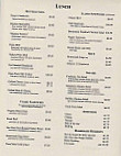 Tanzy's menu