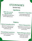 O'connor's Public House menu